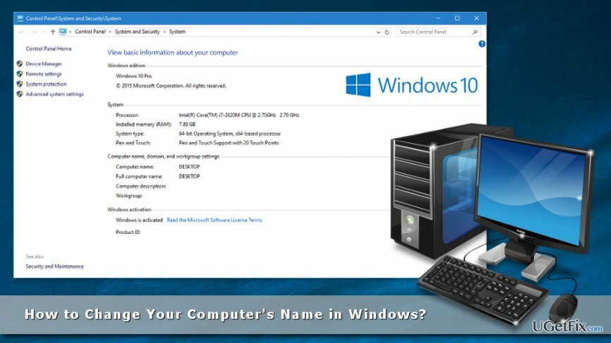 ¿Cómo cambiar el nombre de su computadora en Windows?