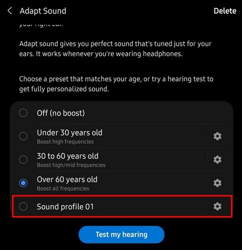 Adapt Sound Samsung Tablet Profile