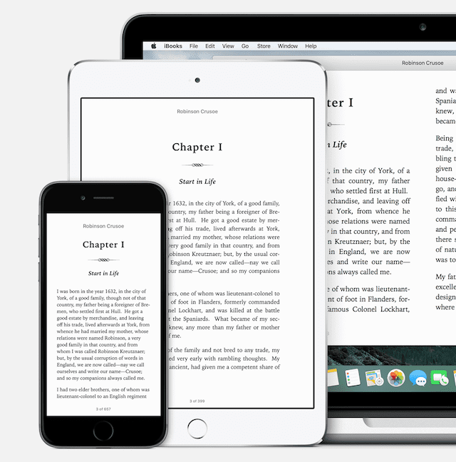 iphone ibooks ipad электронное чтение