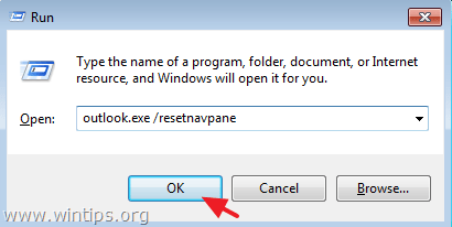 Restablecer el panel de navegación de Outlook