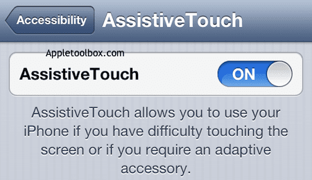 activer l'accessibilité tactile assistée