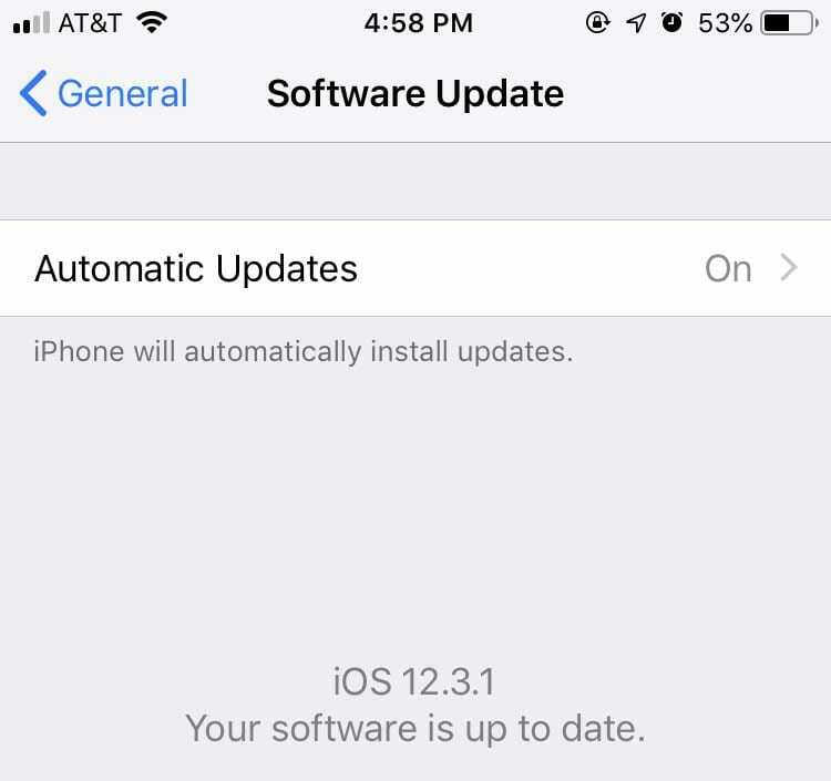 Trage iPhone - Software-update