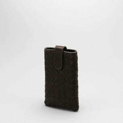 Bottega Venetan Intrecciato-nahkainen iPhone-laukku