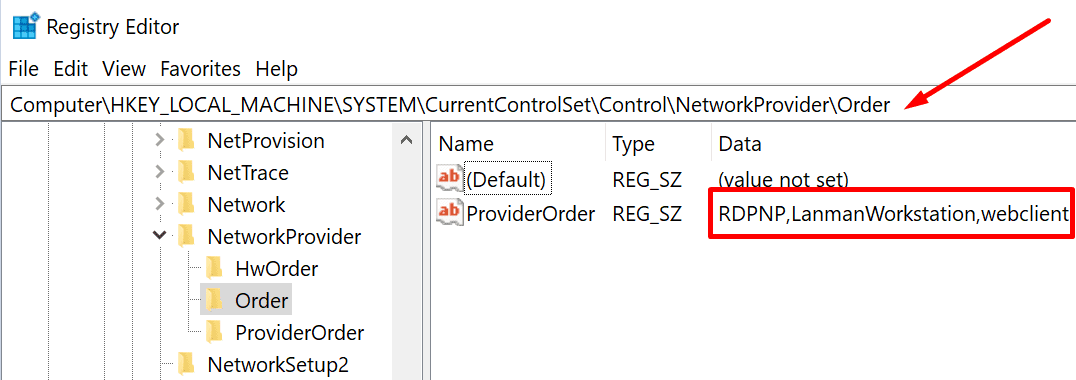 lanmanワークステーションの設定を確認してください