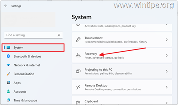 Odzyskiwanie systemu Windows 11