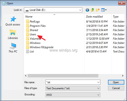 varnostno kopiranje datotek iz obnovitvenega okolja Windows