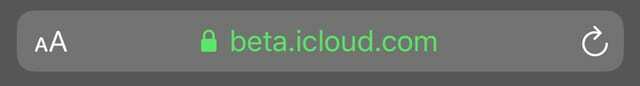 „iCloud“ beta versijos svetainės adresas