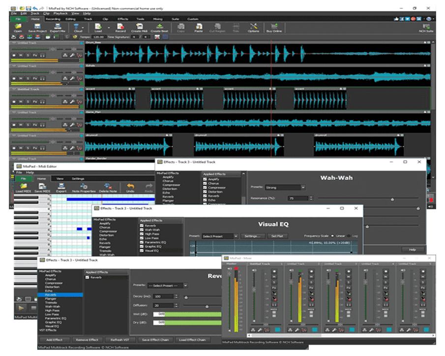 תוכנת הקלטת הקול הטובה ביותר - MixPad