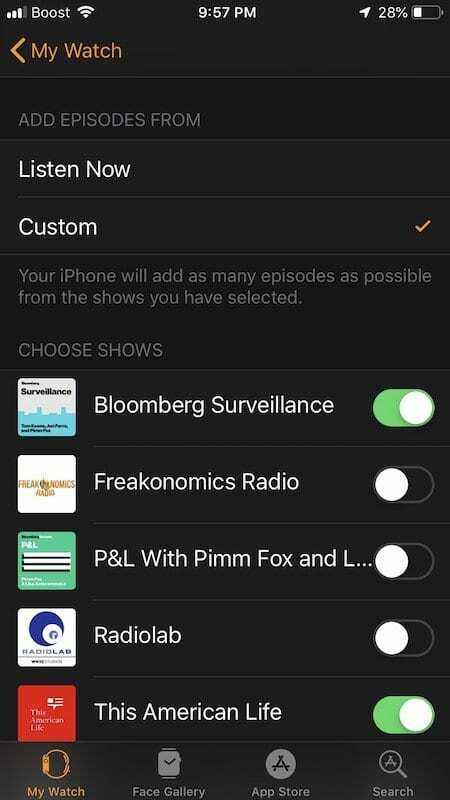 Jak skonfigurować i odtwarzać podcasty na Apple Watch za pomocą watchOS 5