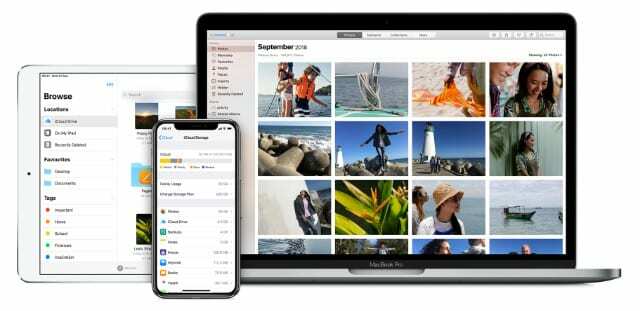 iCloud באייפון, אייפד ו-Mac