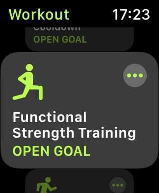 App de treino Apple Watch