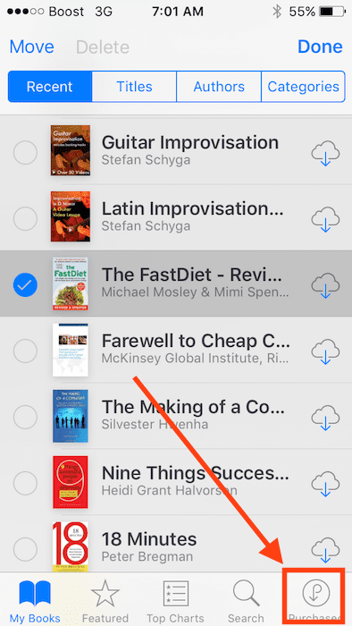 iBooks downloades ikke, vejledning