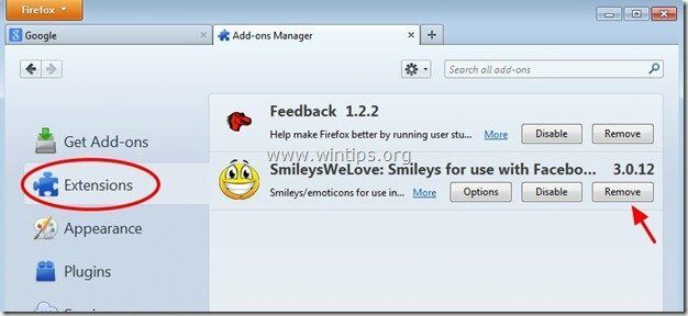Entfernen-Smileys-wir-lieben-Erweiterung-Firefox
