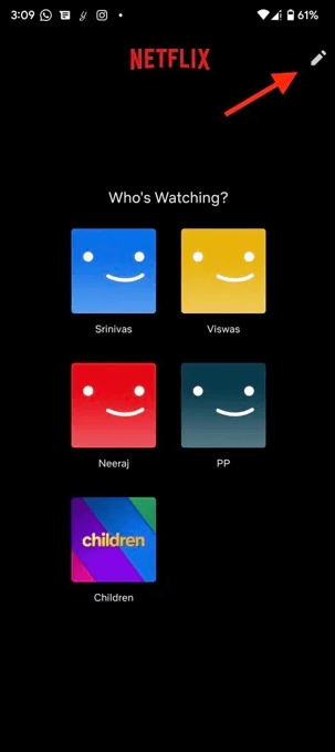 valige oma Netflixi kohandatud profiilipildi jaoks pliiatsi sümbol