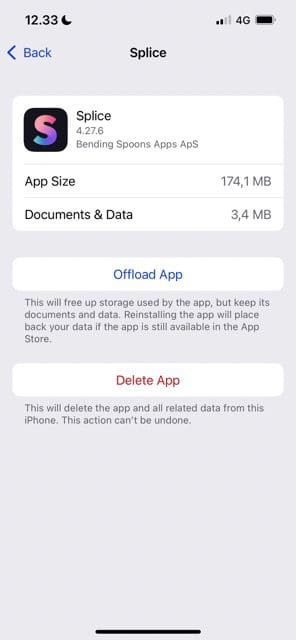 captura de pantalla que muestra cómo eliminar una aplicación de iPhone