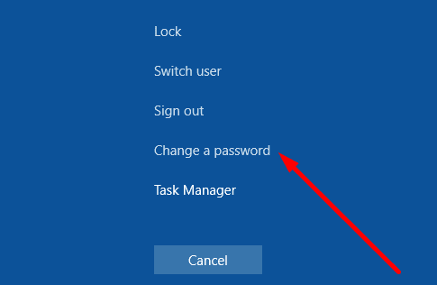 windows 10 een wachtwoord wijzigen scherm