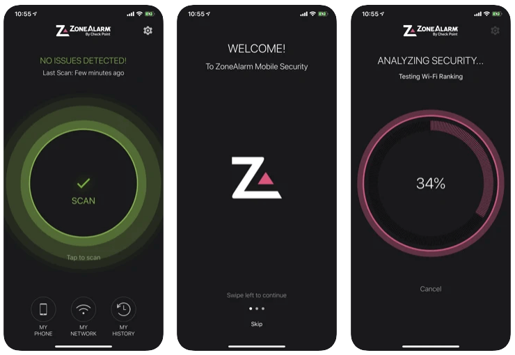 Sécurité mobile ZoneAlarm