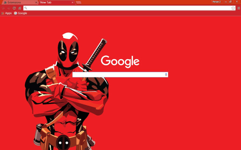 Tema de pantalla completa de Deadpool