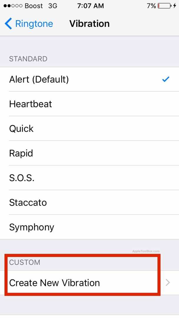 Erstellen Sie Ihre eigenen benutzerdefinierten Vibrationsmuster auf dem iPhone