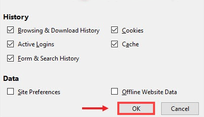 Klicken Sie in Firefox auf „OK“.