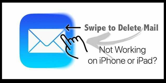 ¿Deslizar para eliminar el correo no funciona en iPhone o iPad?