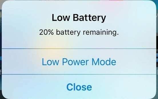 iPhone im Energiesparmodus