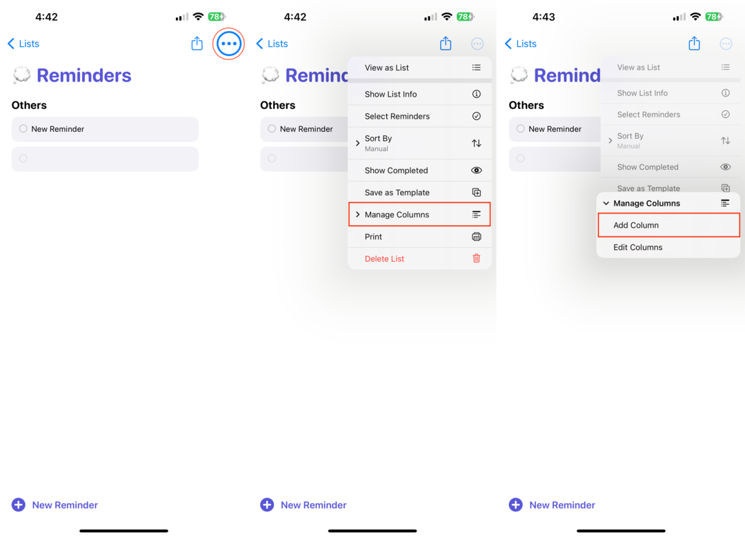 Как да използвате Kanban View в Apple Reminders на iPhone - 3