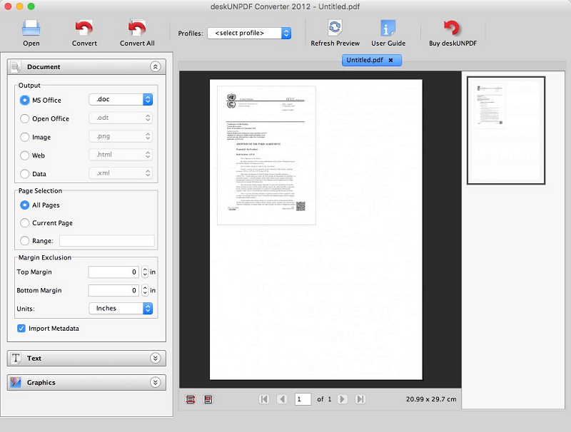 deskUNPDF, skirta „Mac“.