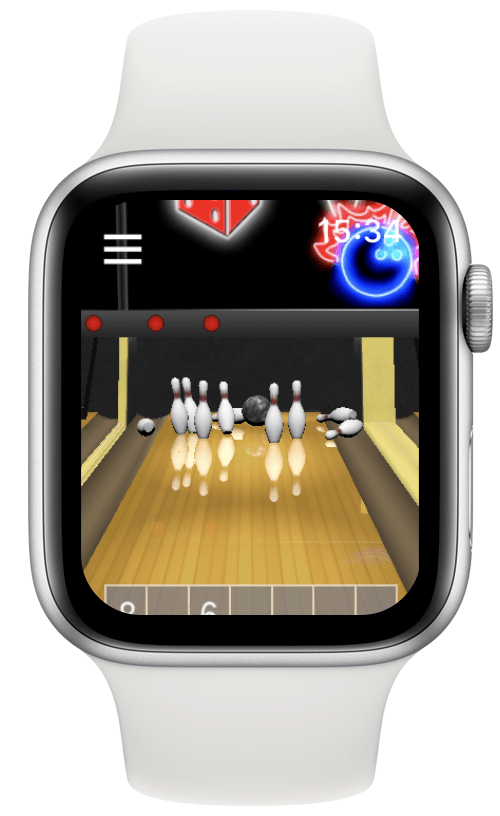 Bowlingová hra pre Apple Watch