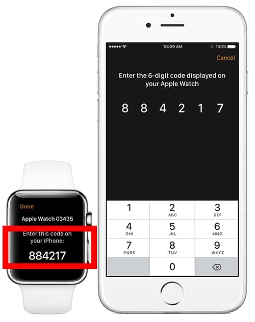 A 6 számjegyű jelszó beállítása az Apple Watch 2-n