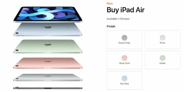 Apple Store의 iPad Air