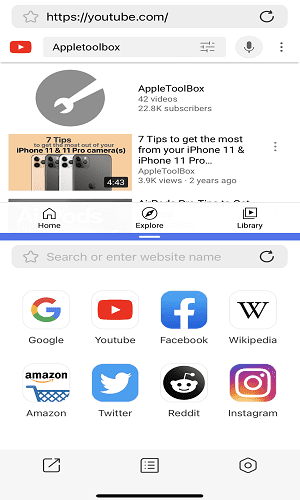 Jagatud ekraan-kahe akna-rakendus-iOS