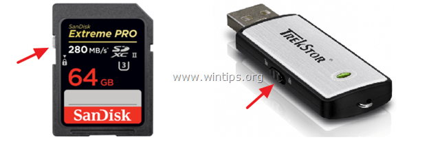 przełącznik ochrony przed zapisem USB SD