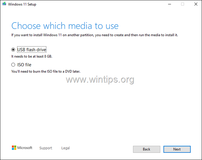 Windows 11 USB maken