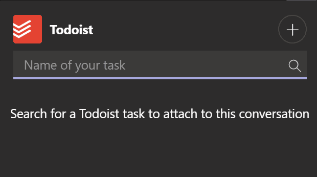 Erstellen Sie Todoist-Aufgaben Microsoft Teams