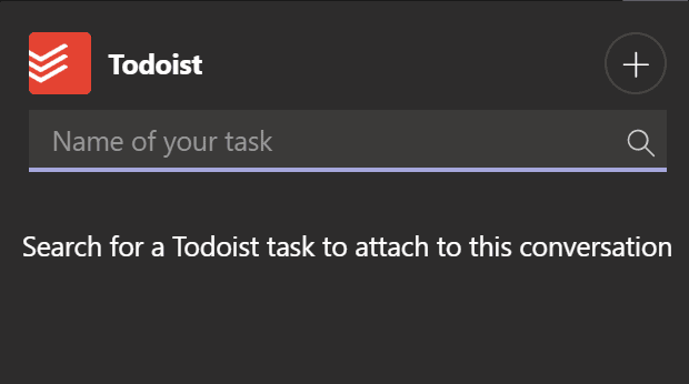 oprette todoist opgave Microsoft teams