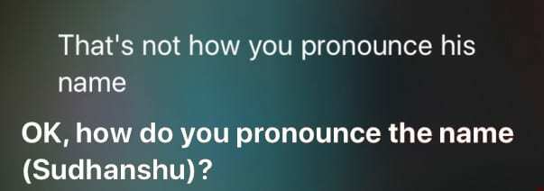 名前を発音するようにsiriをトレーニングする