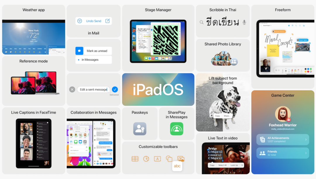 iPadOS 16 WWDC 22 스테이지 관리자 - 1