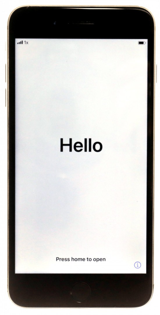 Kapcsolja be iPhone-ját az oldalsó gomb lenyomásával és nyomva tartásával