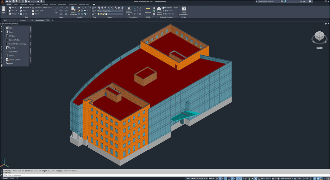 Software de arquitetura AutoCAD