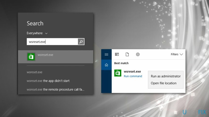 Resetujte Windows Store