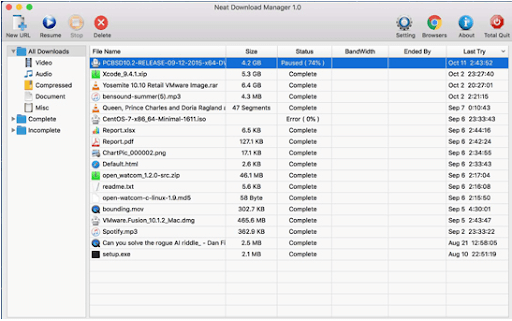 Ordentlicher Download-Manager für Mac