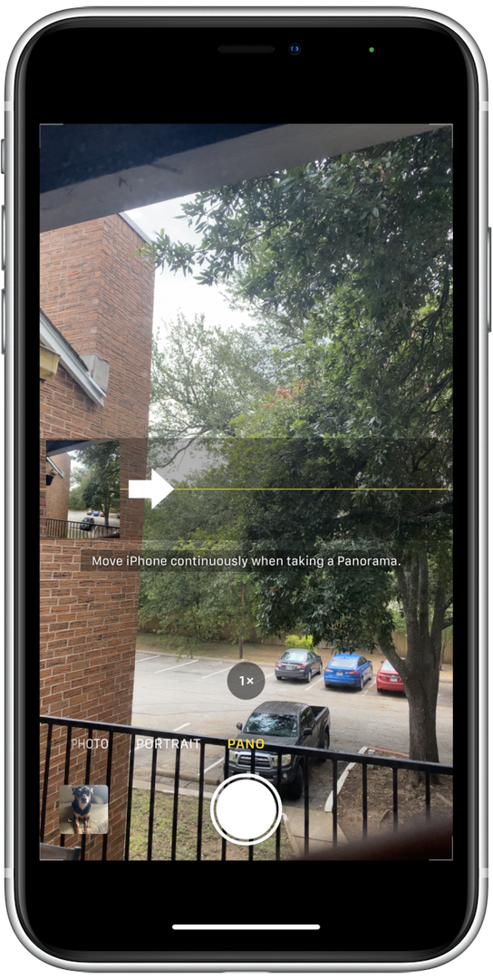 Panoramamodus der Kamera-App