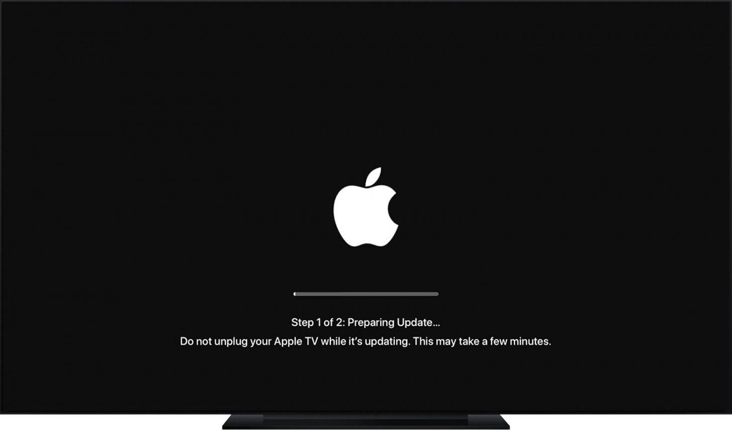 Ръчна актуализация на Apple TV 