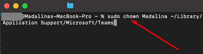 sudo chown käsk macbook