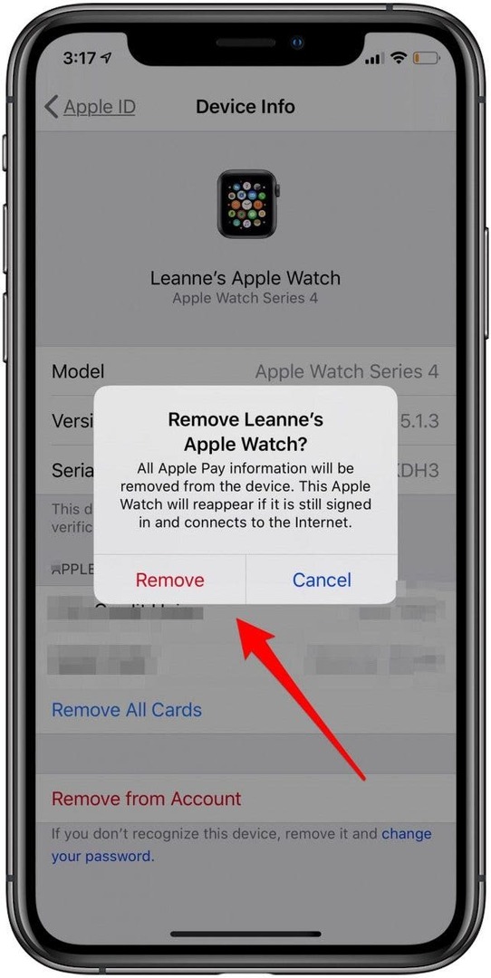 Gerät aus der Apple-ID-Liste entfernen