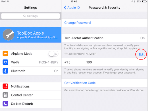 управлять своим Apple ID с помощью iOS 10.3