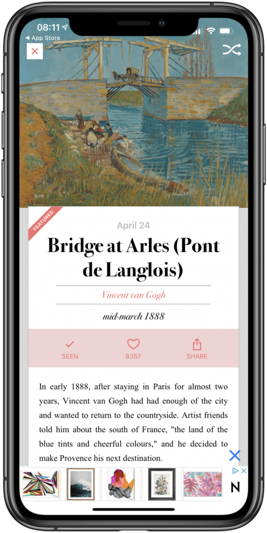 DailyArt-App van Gogh