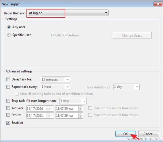 Jalankan ThrottleStop di Logon