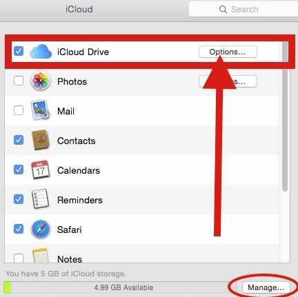 icloud ड्राइव सेट अप